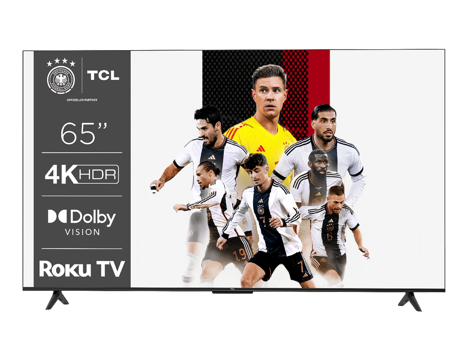 TCL LED-Fernseher (164 cm/65 Zoll, HDR, Game Vision, 4K Ultra Dolby HD, HDMI HDR10, Roku Master, TV, Smart-TV