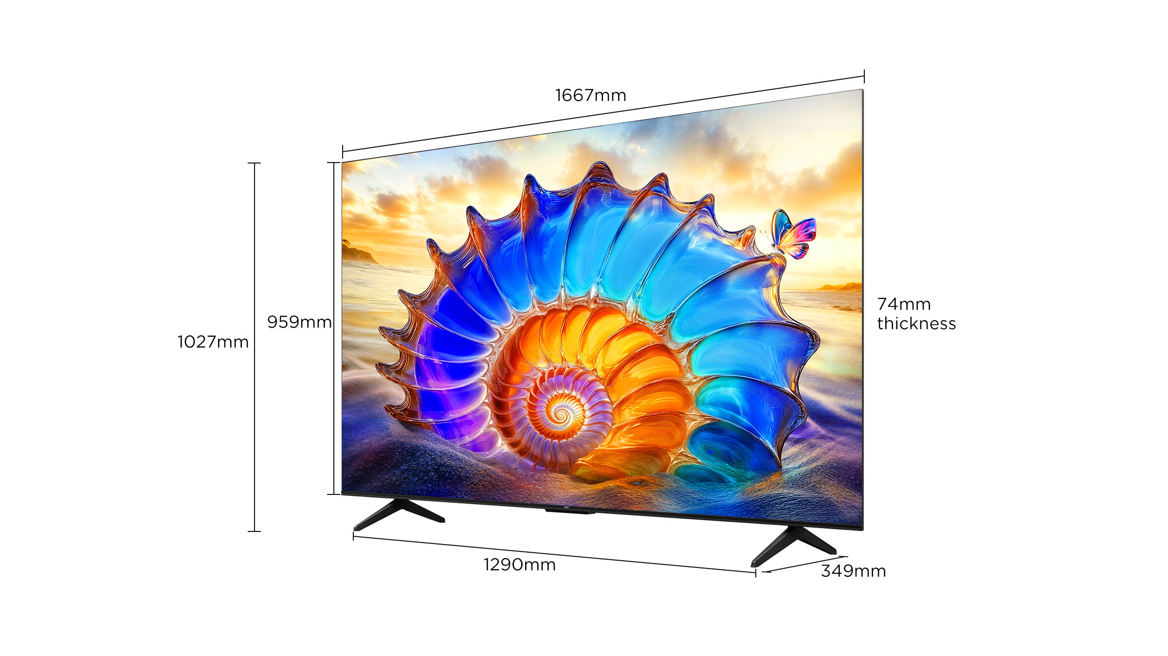 75 inch TCL P6K 4K HDR TV