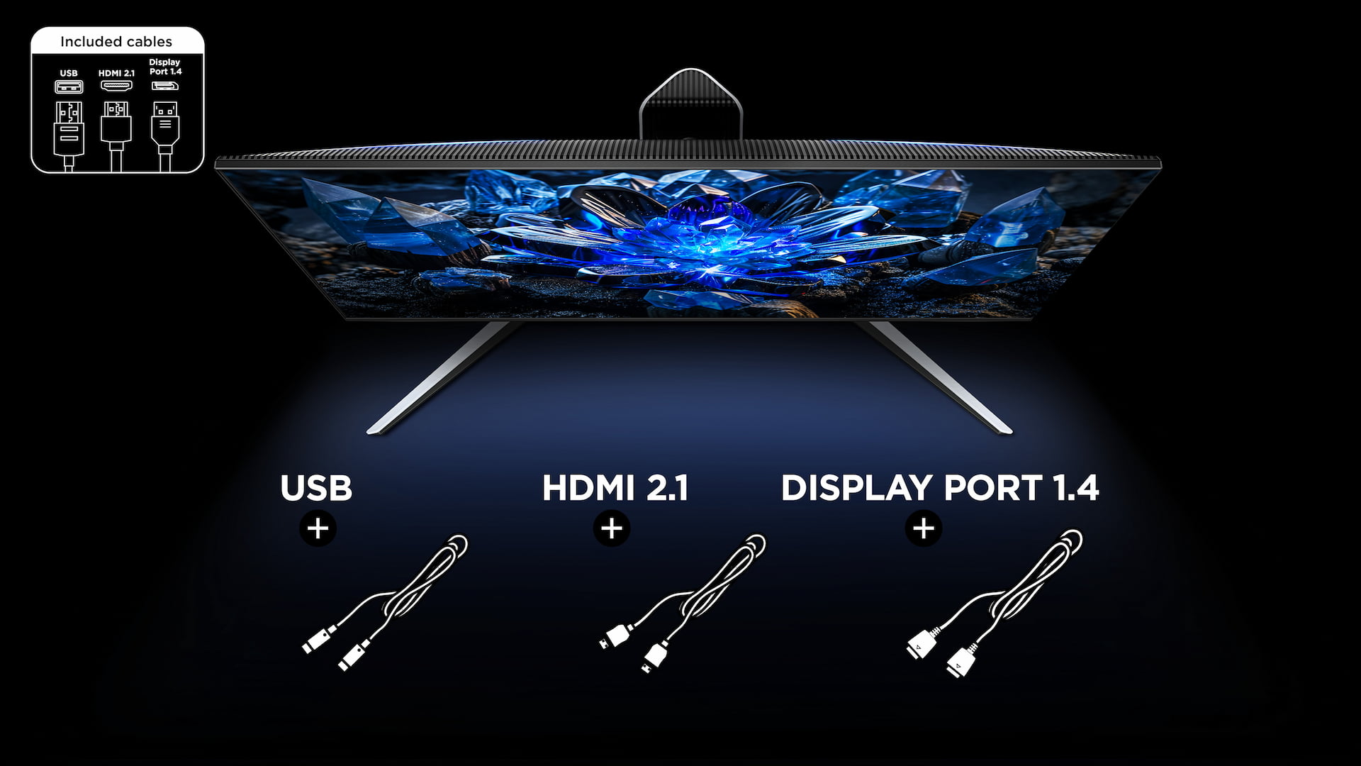 Monitor 27R83U Cables included