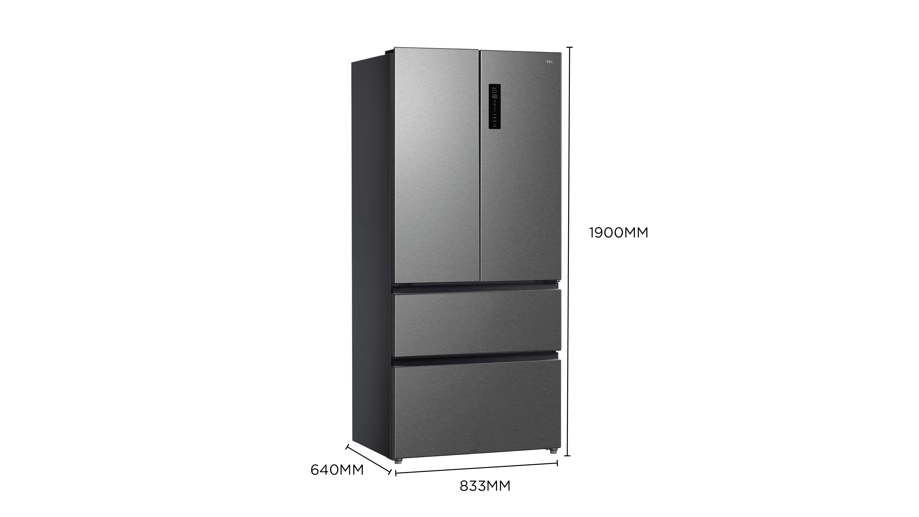 TCL RC532FXE0 Refrigerator Dimensions