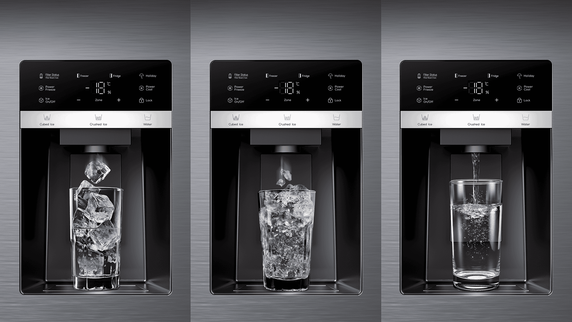 Side by Side RC591SXE1 Refrigerators - TCL Europe