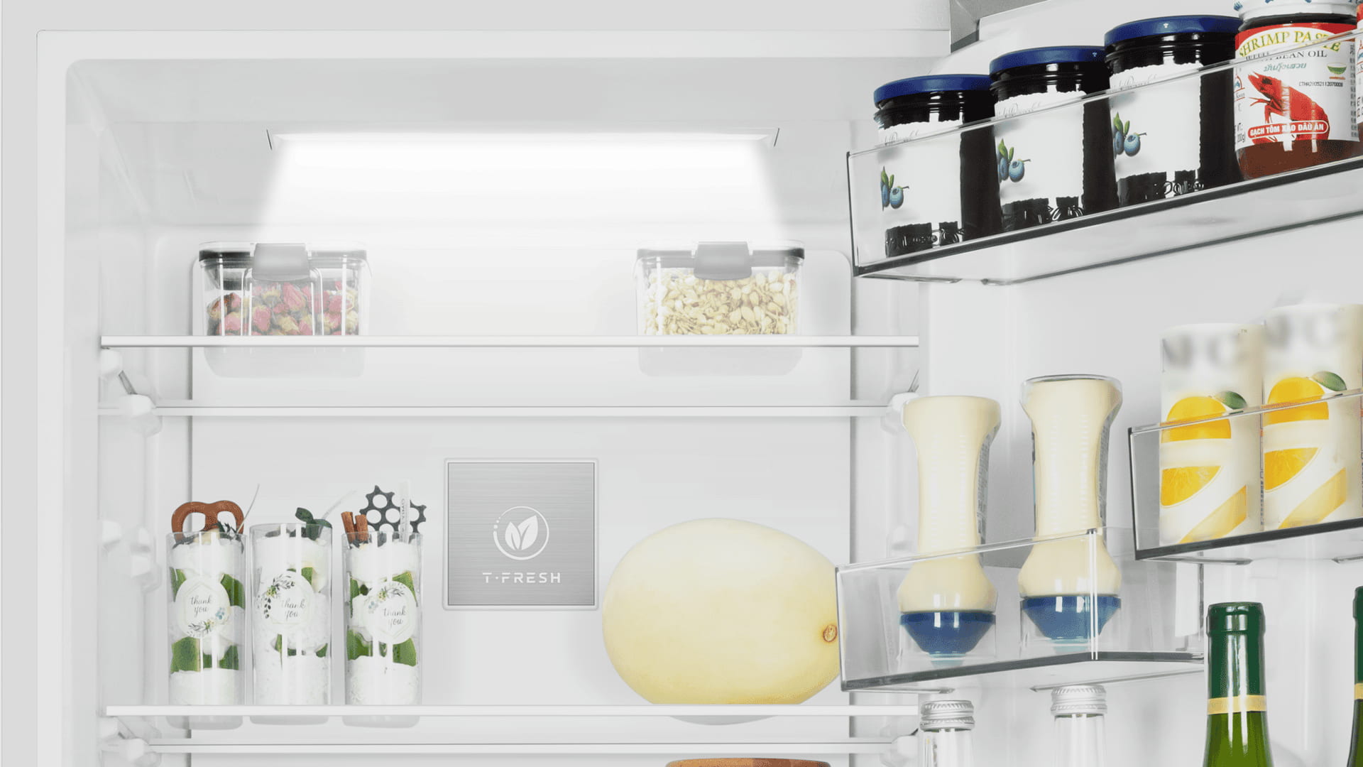 TCL Fridge has durable LED lighting