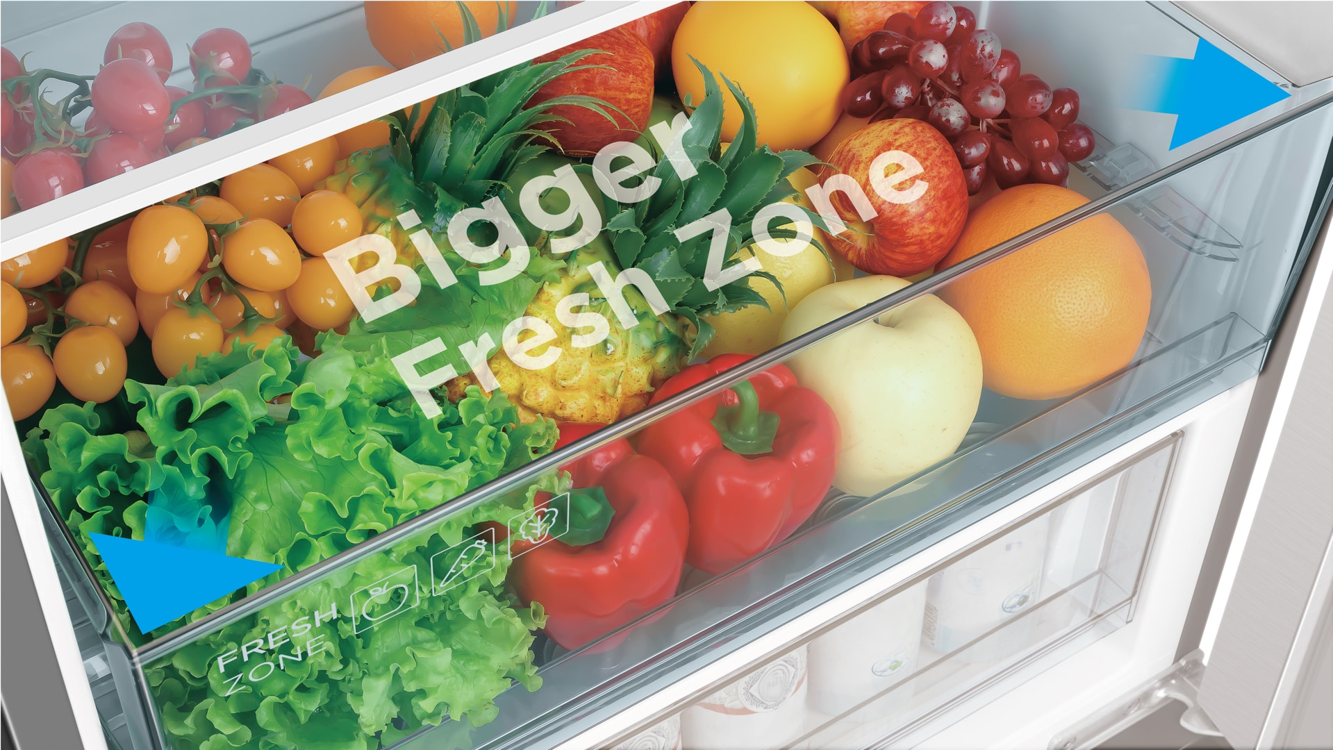 TCL fridge is ideal for larger items, more convenient
