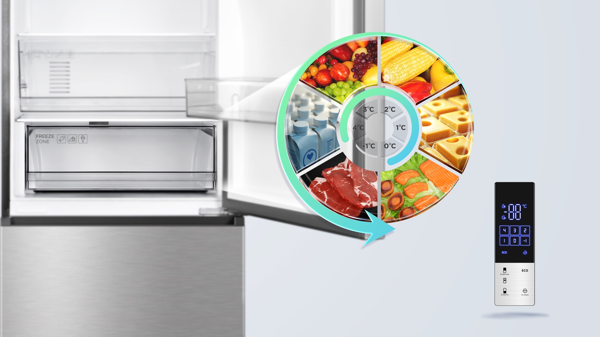 Bottom Freezer RP450BLD0 Refrigerators - TCL Europe