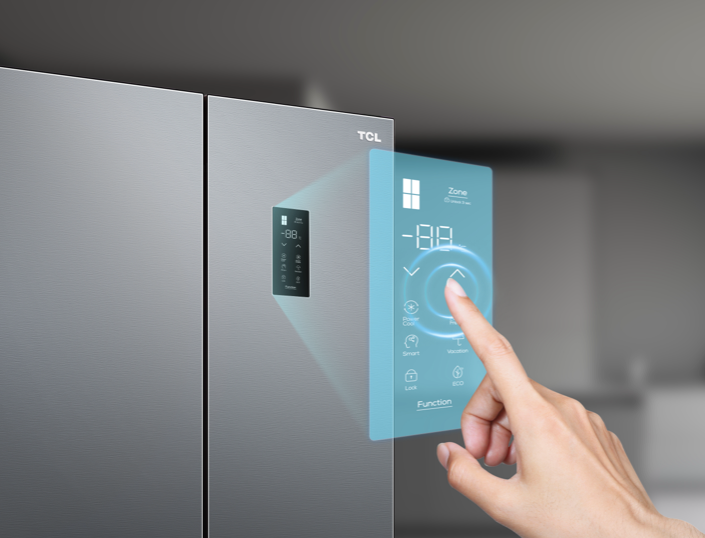 Touch screen with digital display