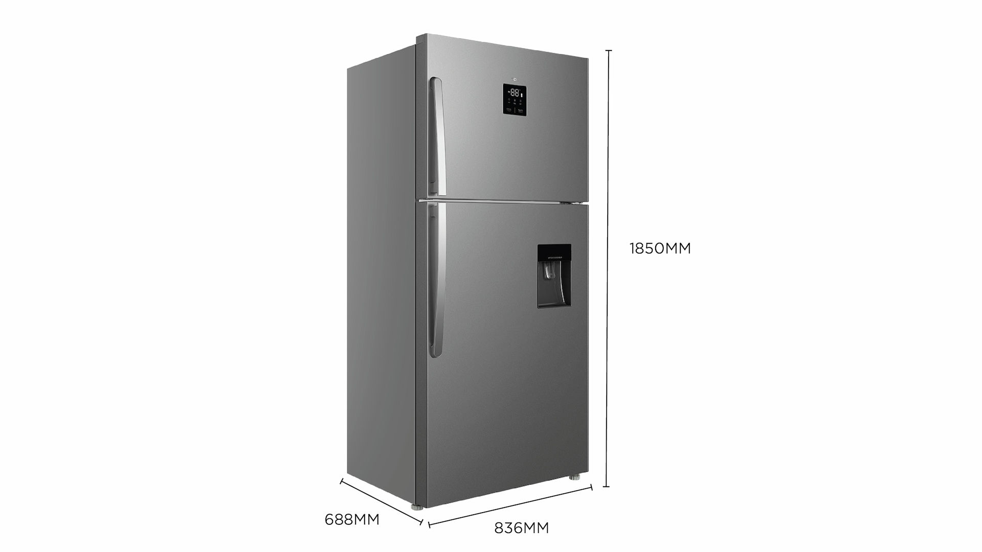 TCL fridge's dimension