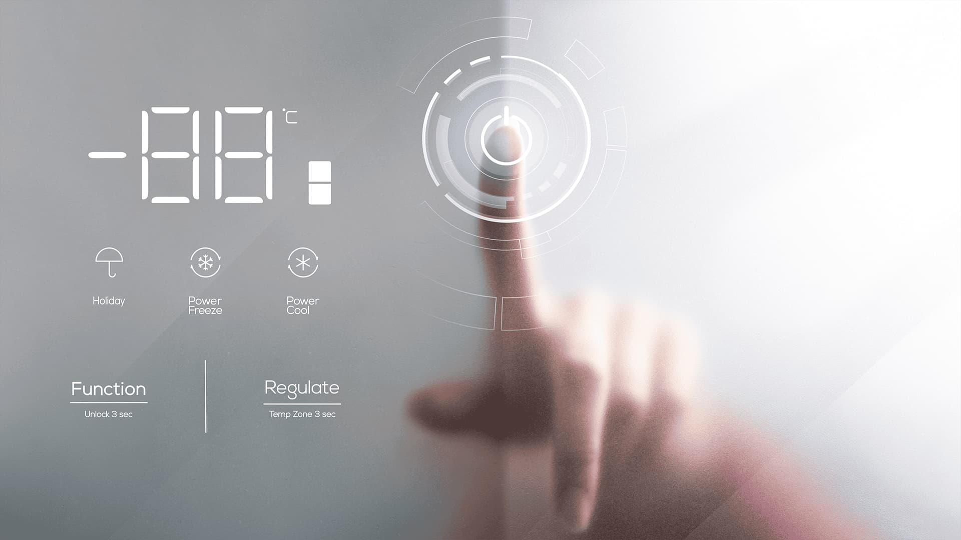 TCL fridge can easy of use without opening the door