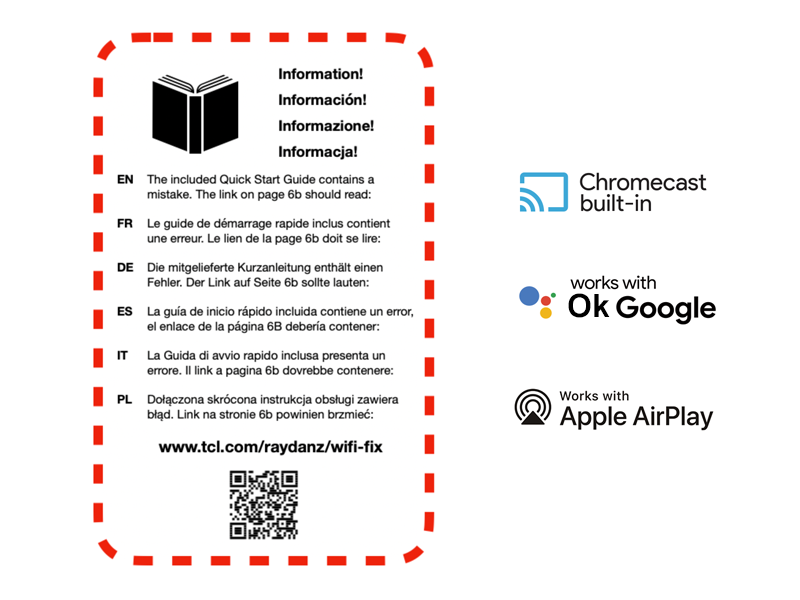 no sticker on your RAY·DANZ packaging