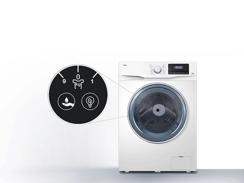 TCL washing machine FF0914WC0 washing capacity