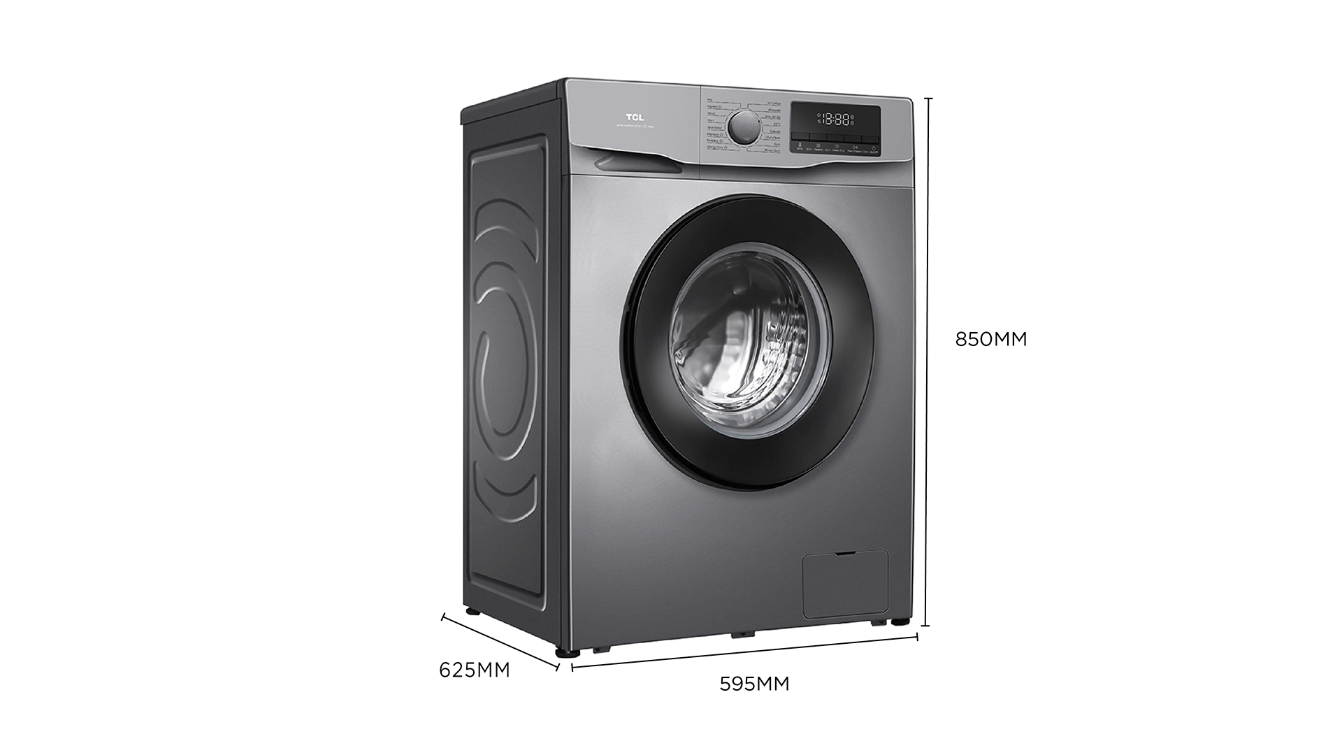 TCL front-loading washing machine‘s dimension