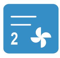 Deux vitesses de ventilation