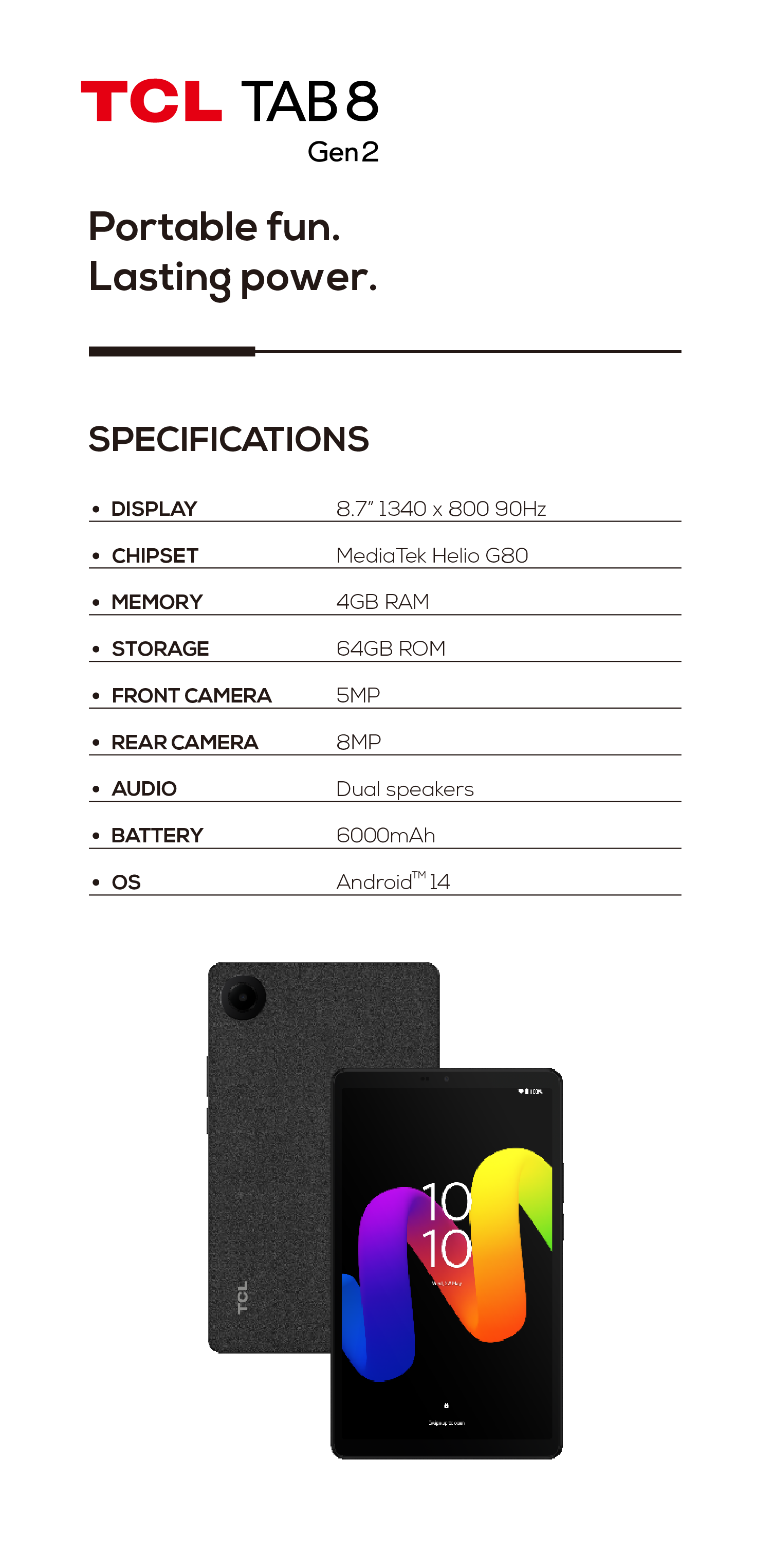 TCL TAB 8 GEN2