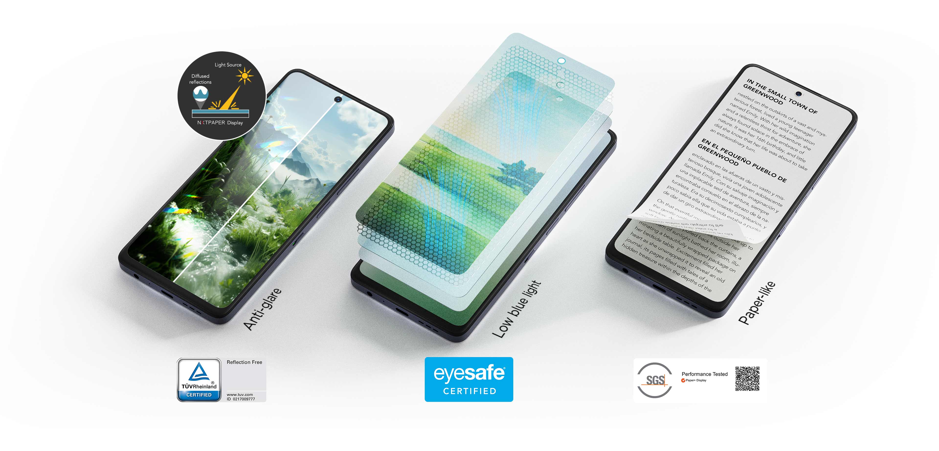 TCL 50 PRO Multi-certified eye care Certified