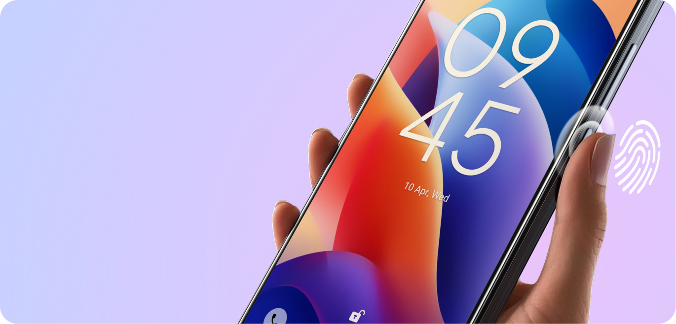 TCL 60 SE Side fingerprint Function