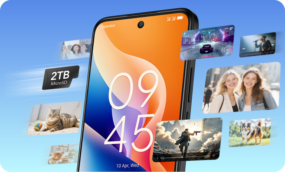 TCL 605 Up to 2TB microSD card support¹