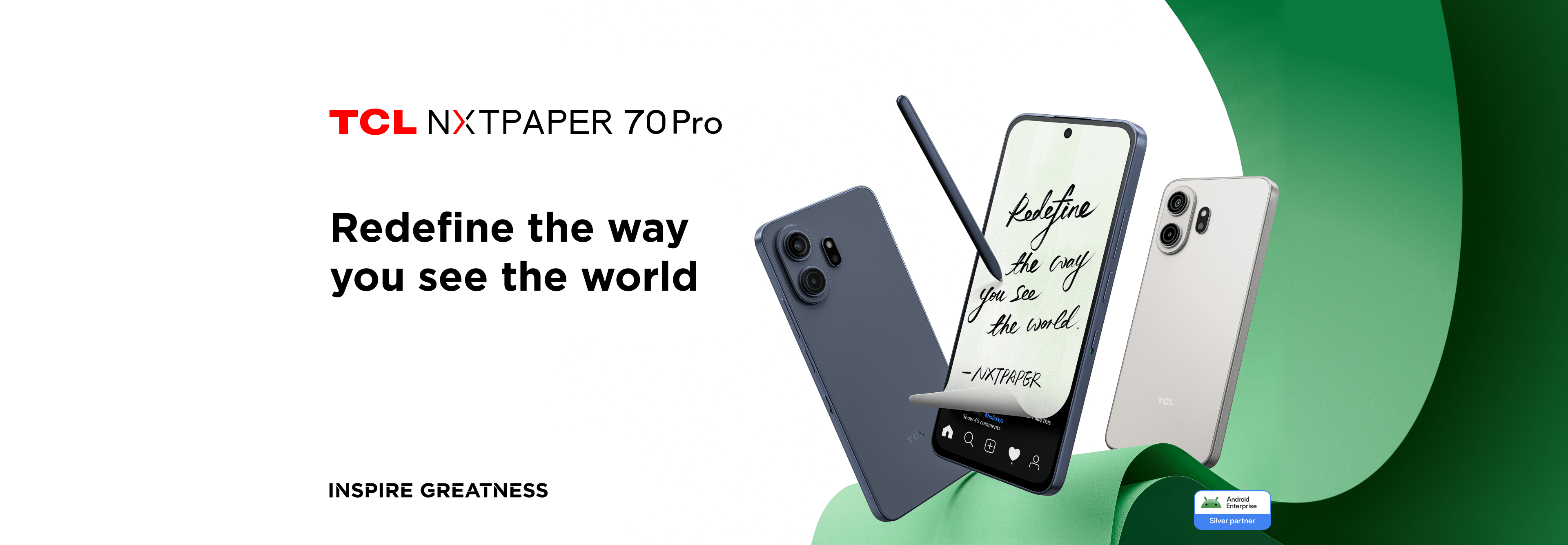 TCL NXTPAPER 70 Pro - 6.9" 120Hz Eye Comfort Smartphone