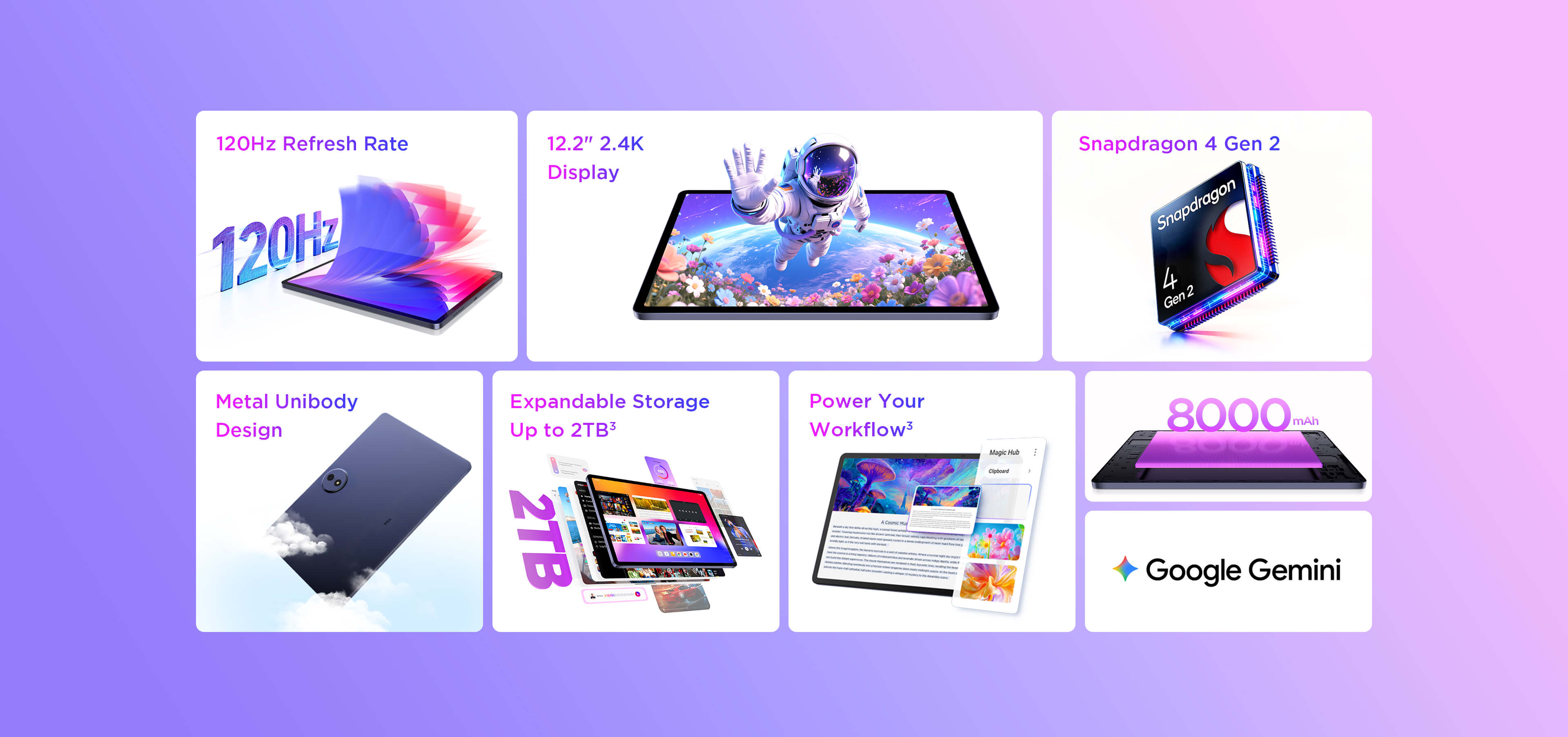 TCL TAB 10 Gen 4 Tablet Top Feature