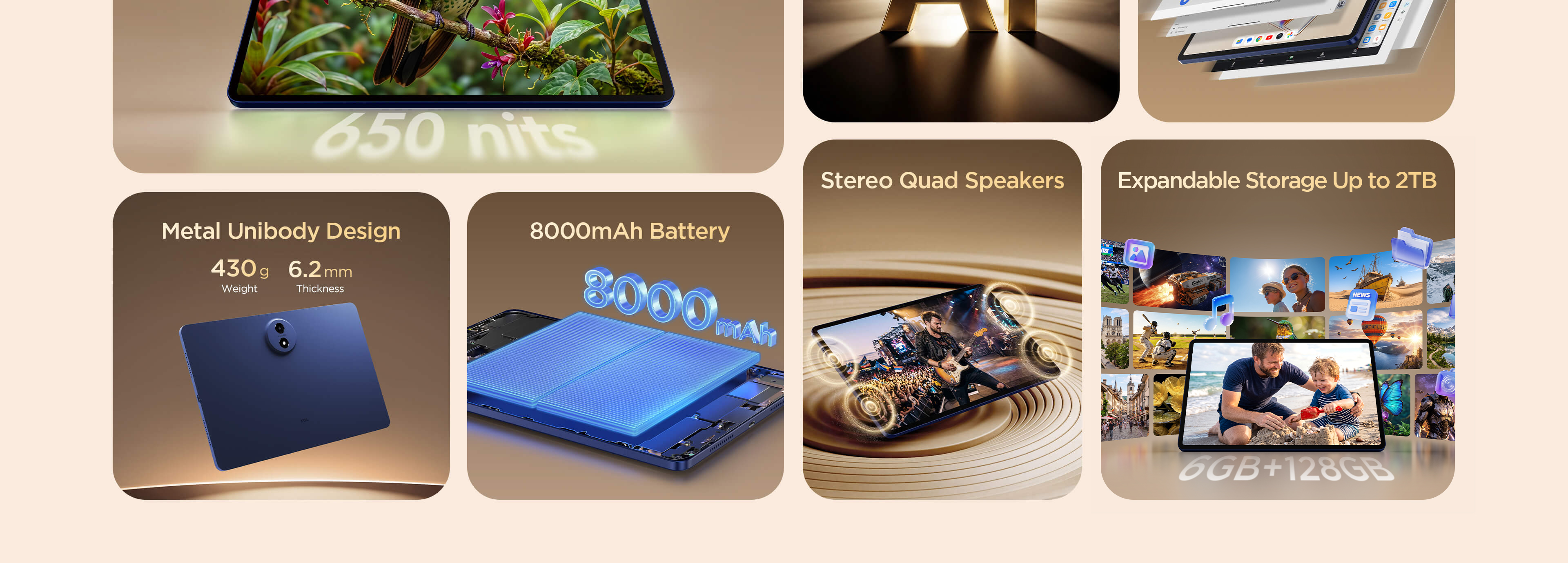 TCL TAB 10 Gen 4 Tablet Top Feature
