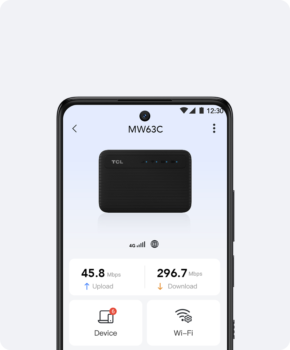 TCL LINKZONE MW63C Router App control