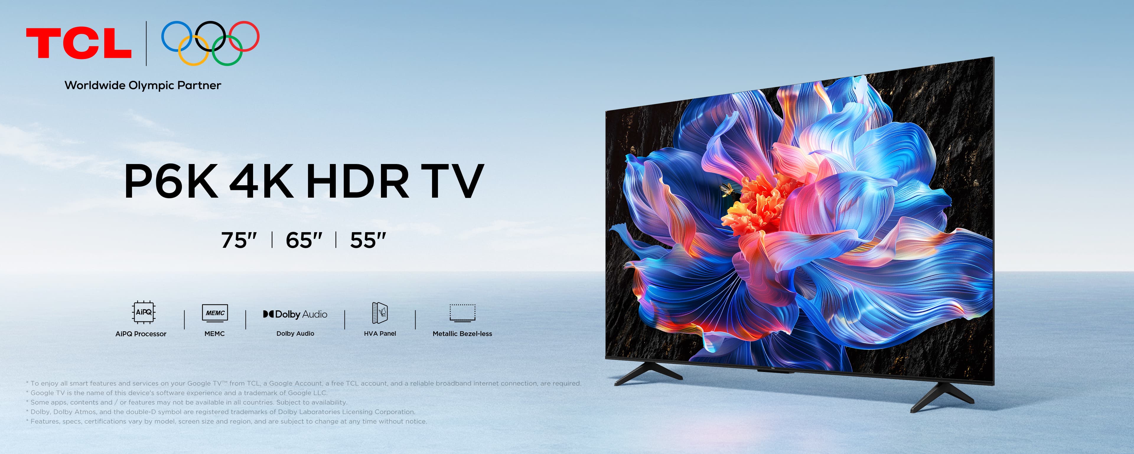 TCL P6K-4K HDR TV-55/65/75 Inch TV | TCL Global
