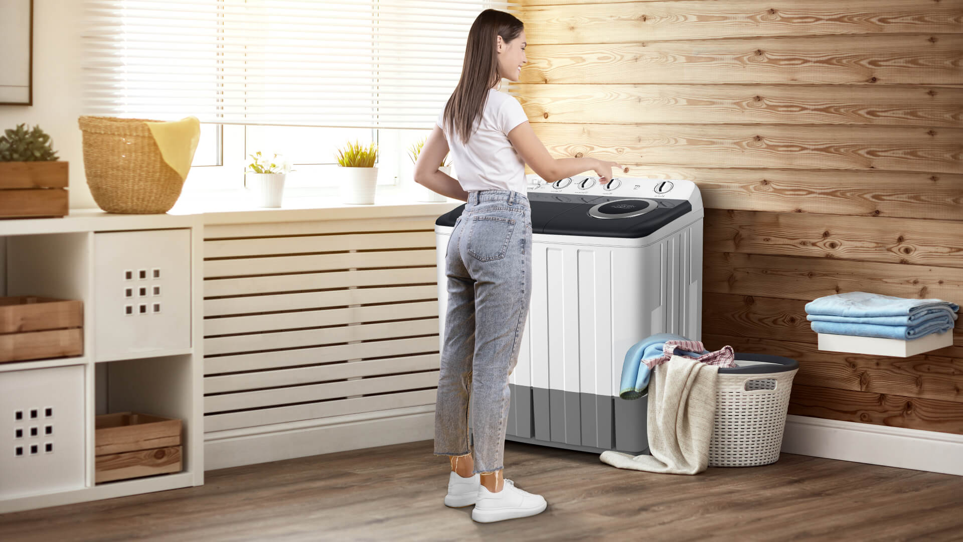 Washing Machine-F218TTW F218TTW Twin Tub (Semi Automatic washing