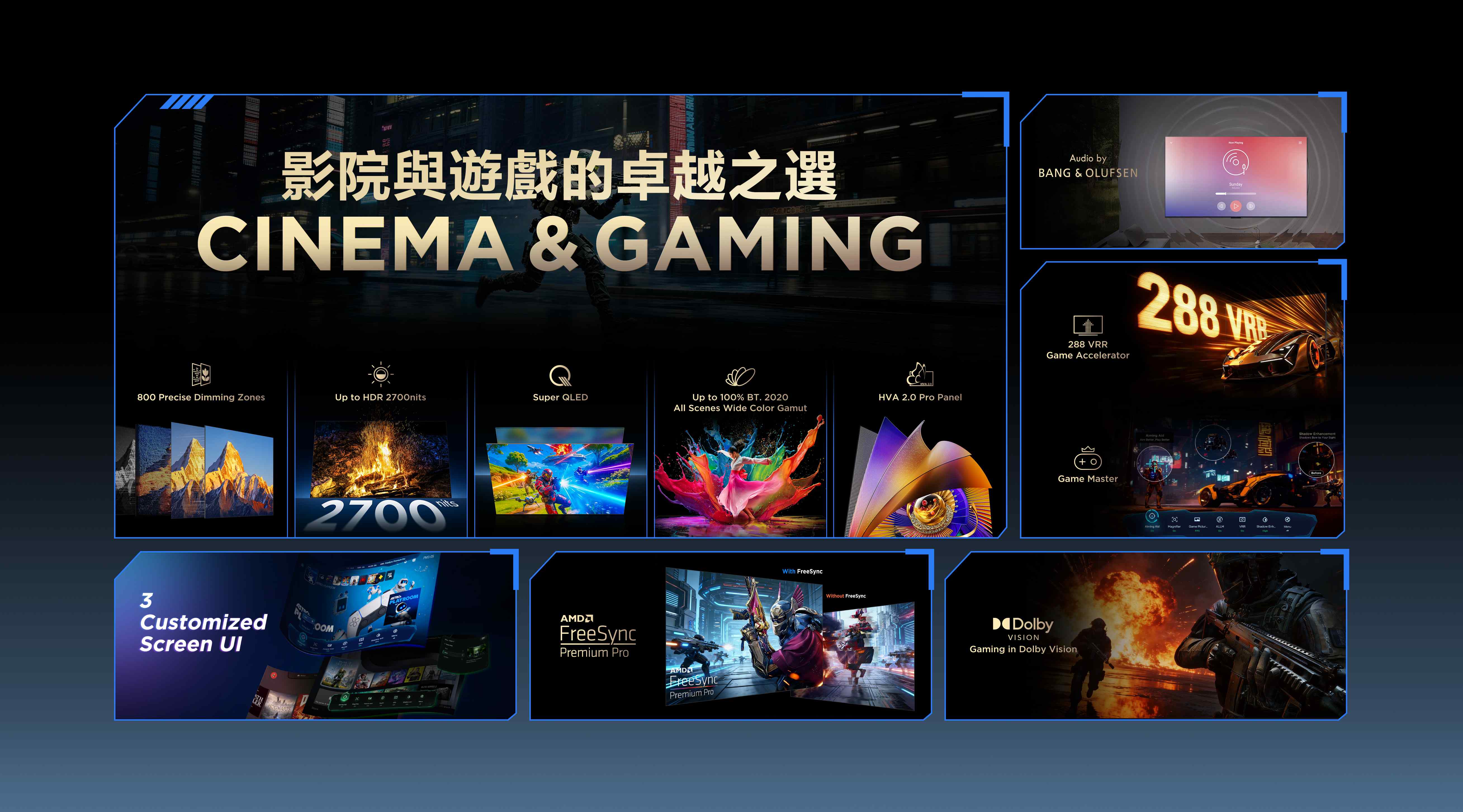 乐竟体育 C7L SQD-Mini LED Affordable Premium TV 