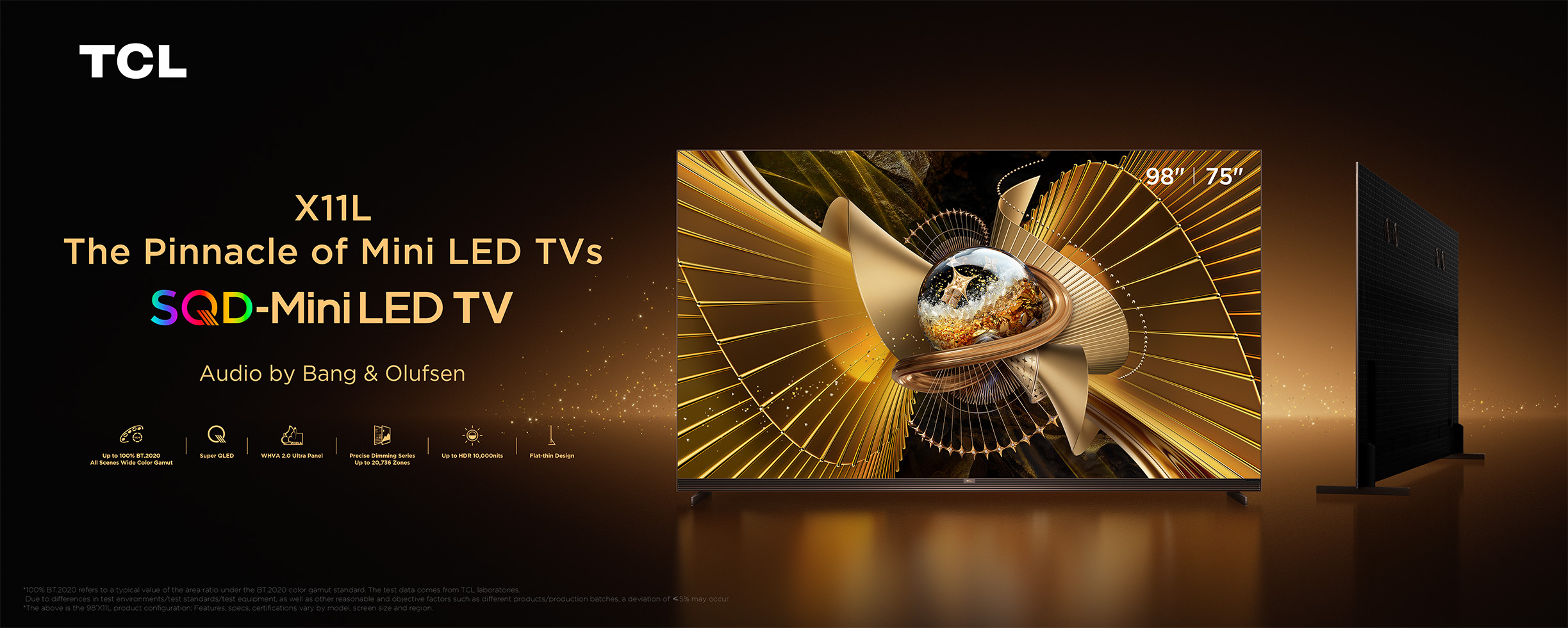 TCL X11L Premium SQD-MiniLED TV's Key Banner