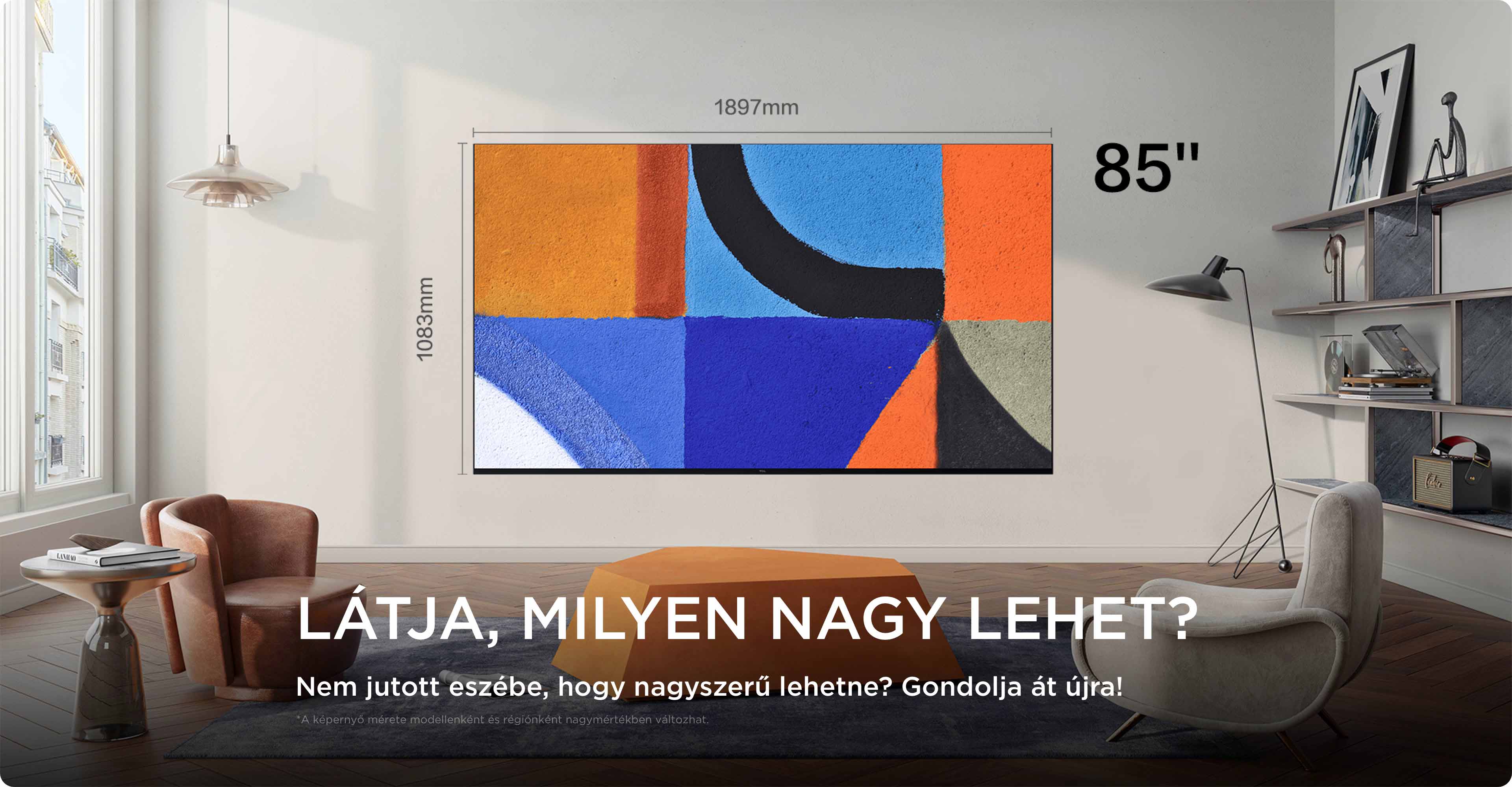 TCL Big TV Screen Size 