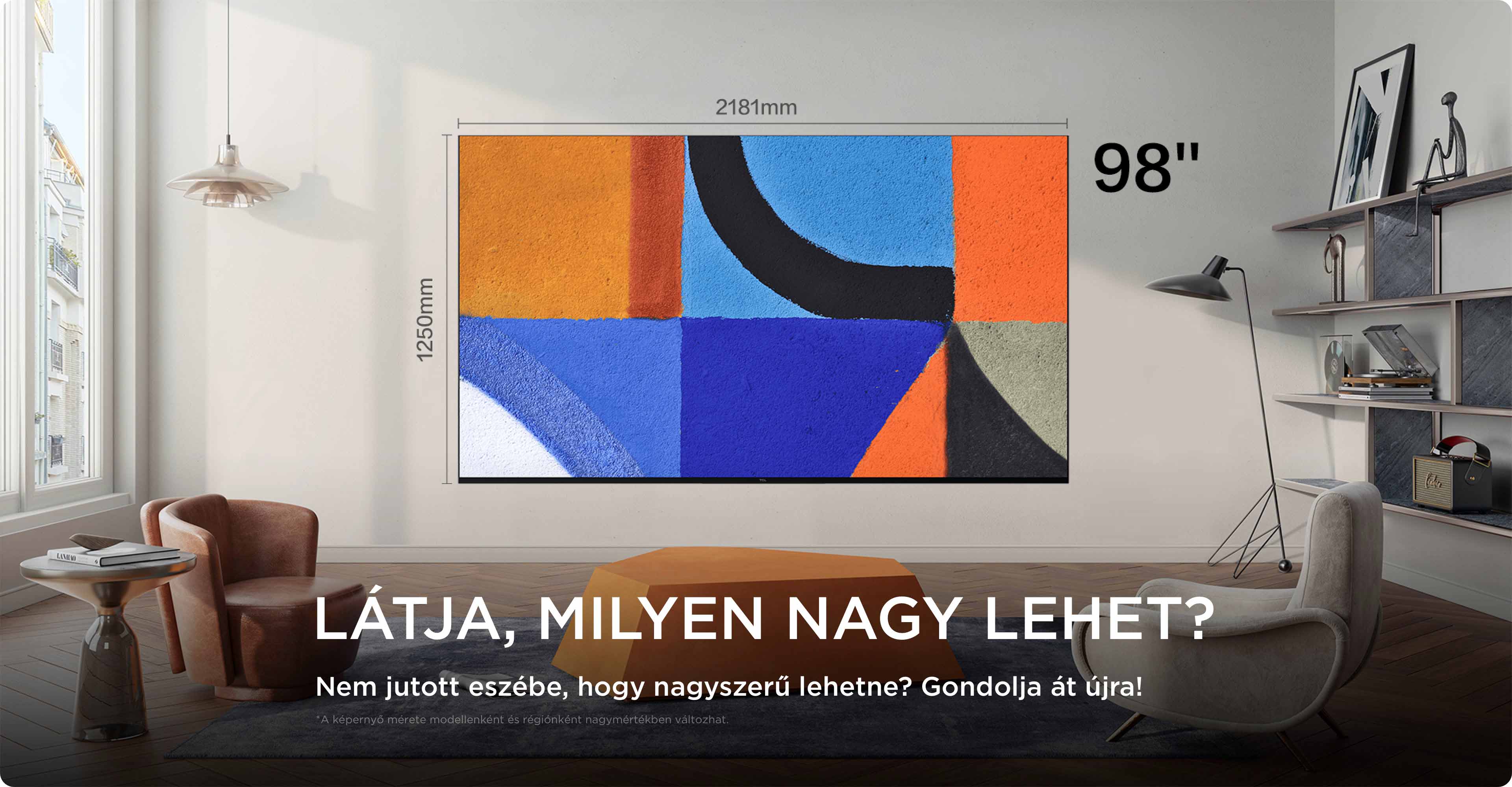 TCL Big TV Screen Size 