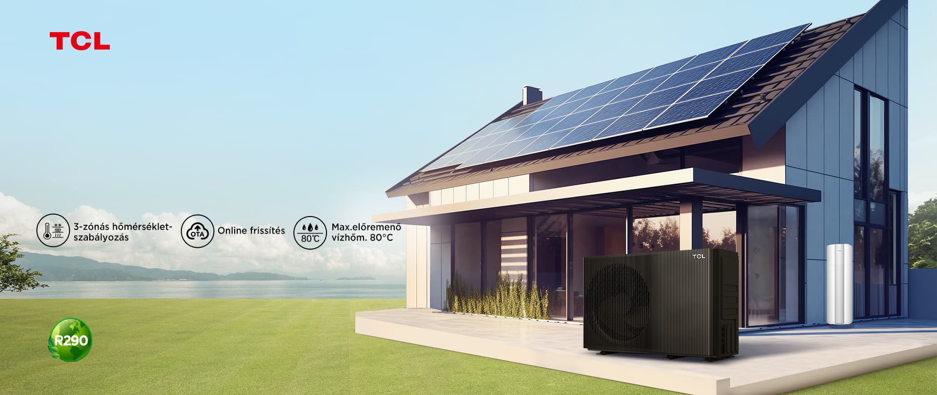 R290 Tri-thermal levegő<br> - víz hőszivattyú