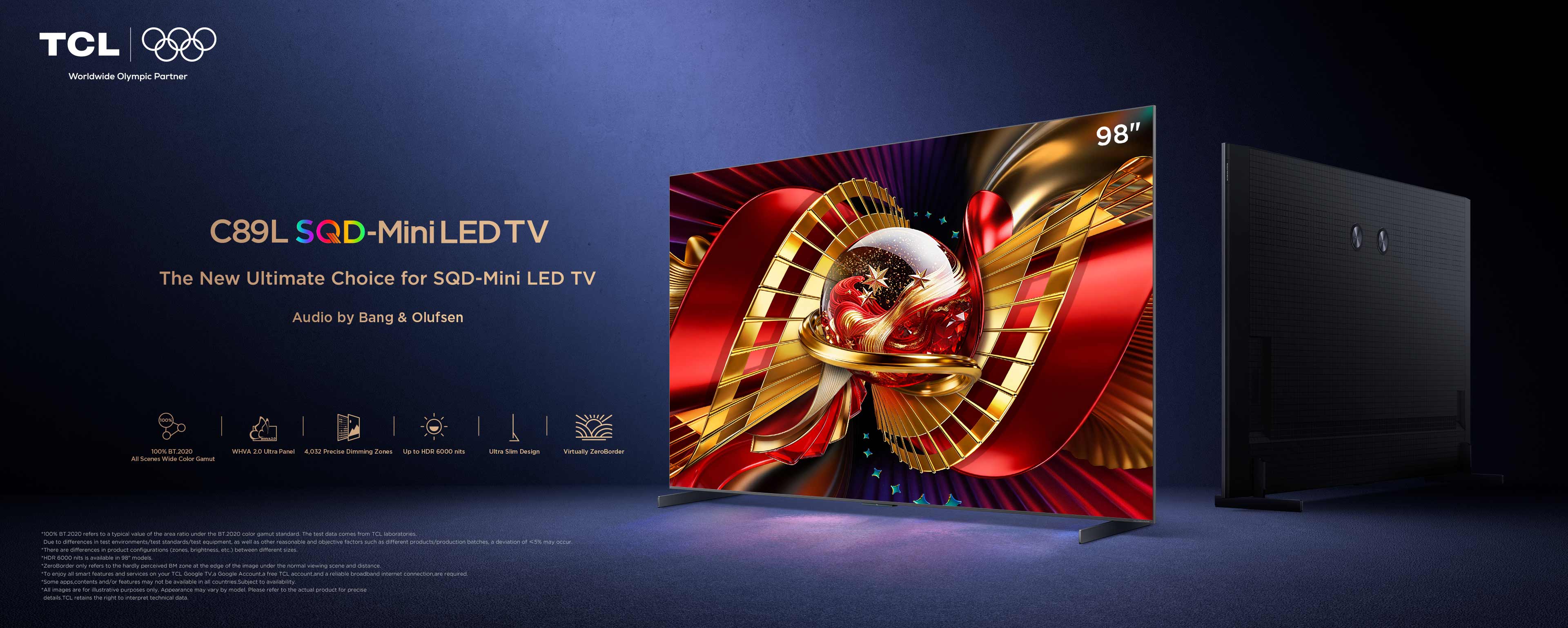 TCLC89L Premium SQD-MiniLED TV's Key Banner