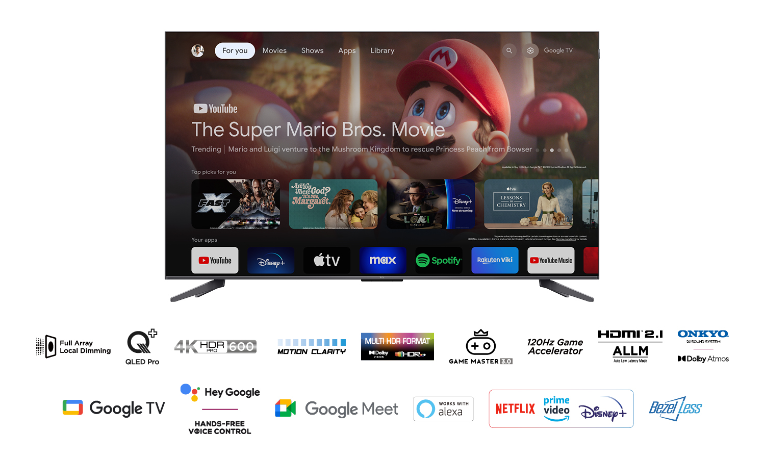 TV QLED 4K Ultra HD Serie C65 PRO | TCL Italy 65"