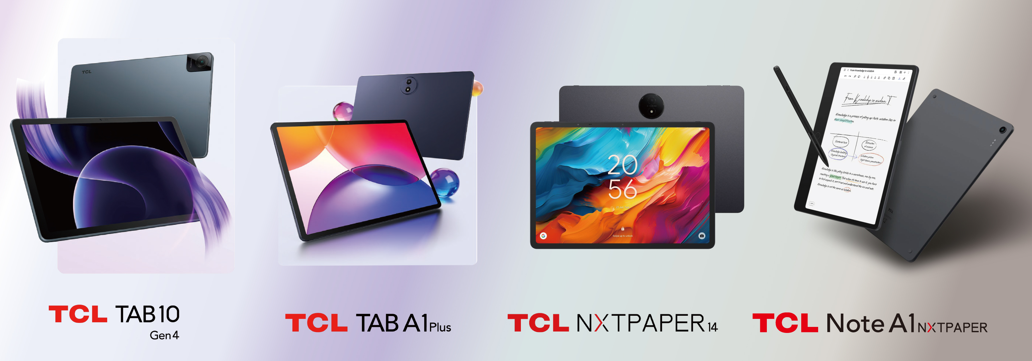 TCL、新型タブレットシリーズとスマートAI電子ノートを発表NXTPAPER