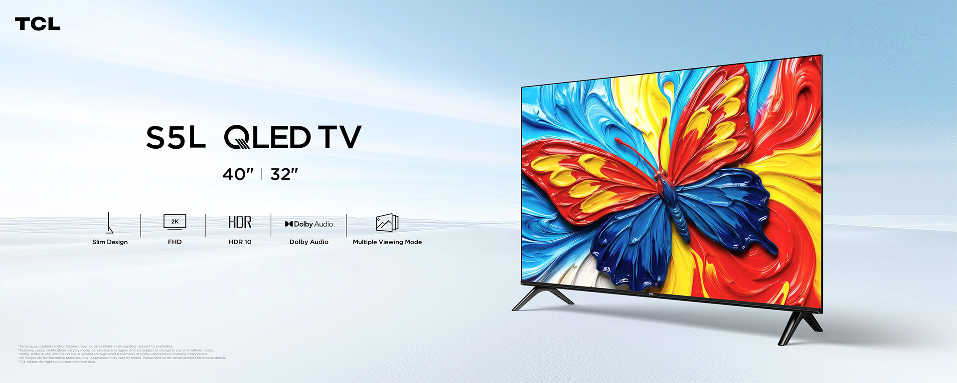 TV-TCL S5L ハイビジョン量子ドット液晶テレビ TCL S5L Premium 2K