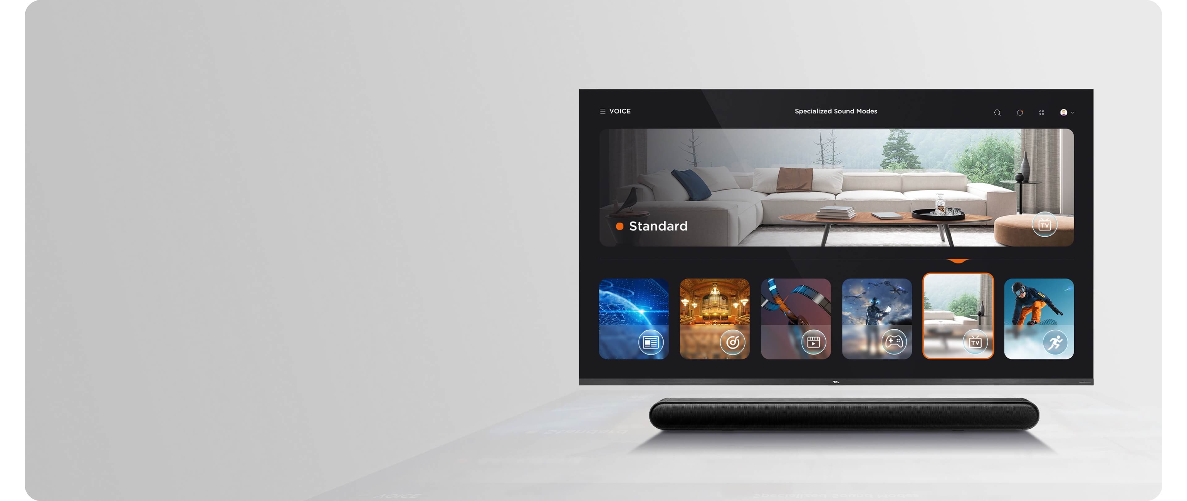 Barra de sonido TCL S643W Modos de sonido especializados