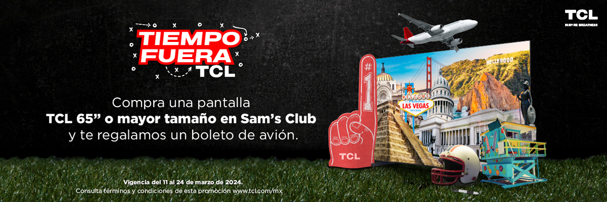 ¡Vuela GRATIS con TCL! Tómate una pausa y viaja al destino que tú elijas