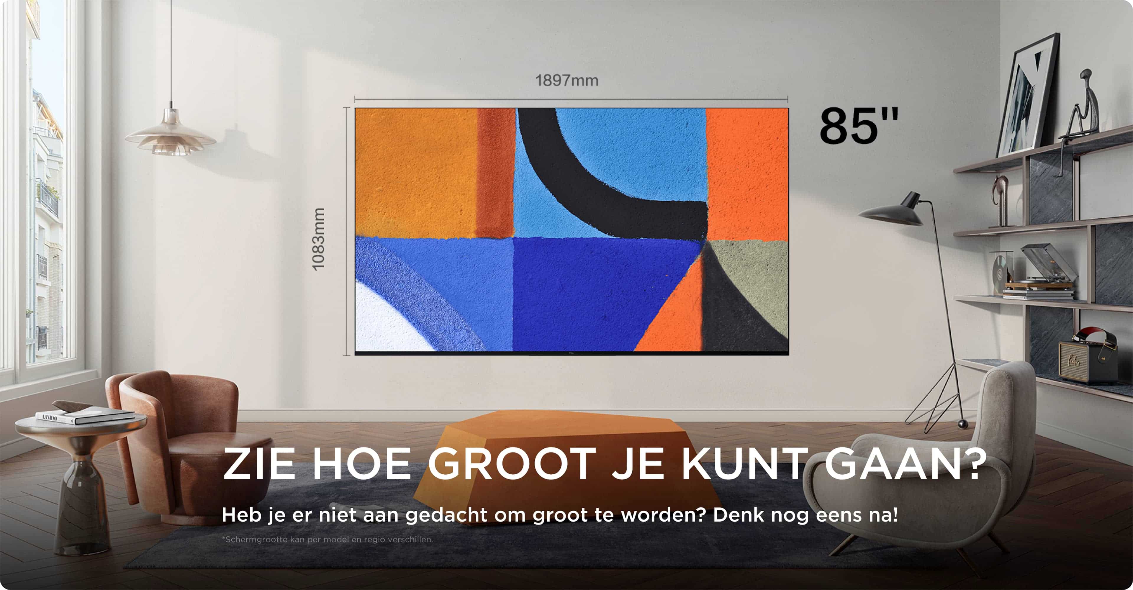 TCL Big TV Screen Size 