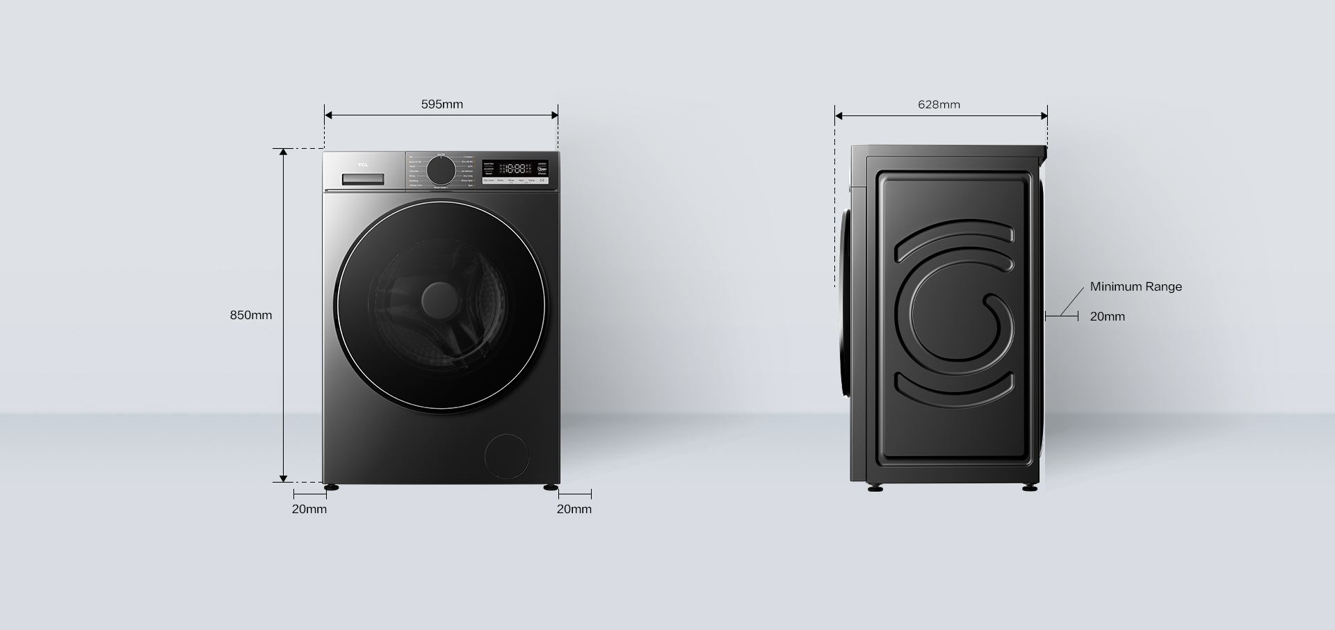 乐竟体育 S360 Washer Net Dimension 