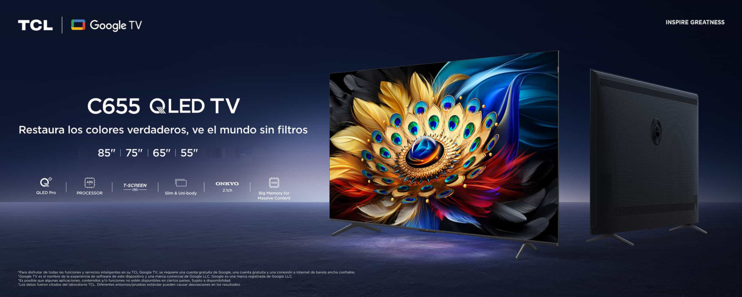 Banner superior del C655 QLED TV