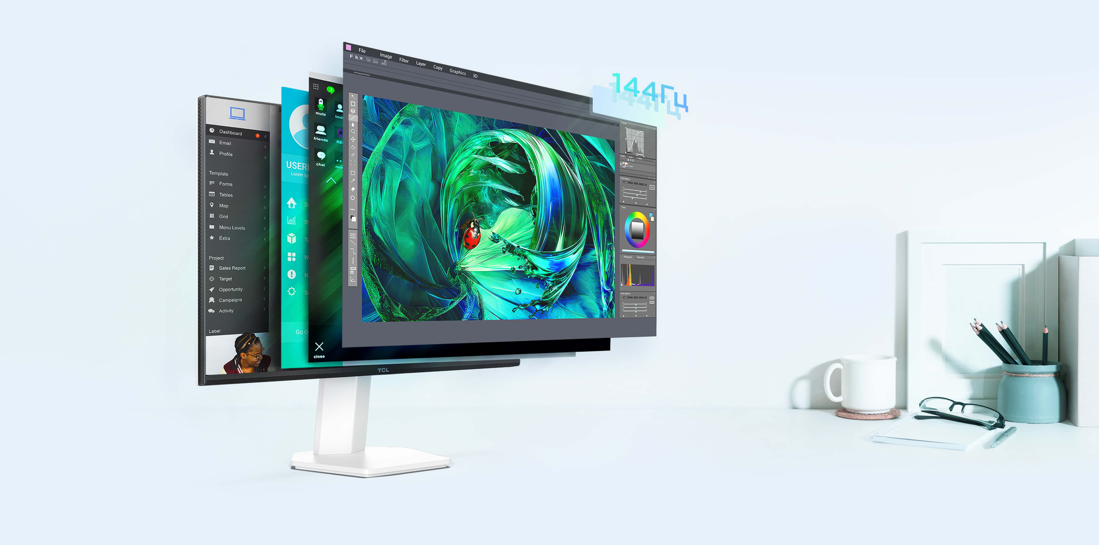 TCL 25G54 MiniLED Monitor-24 Inches