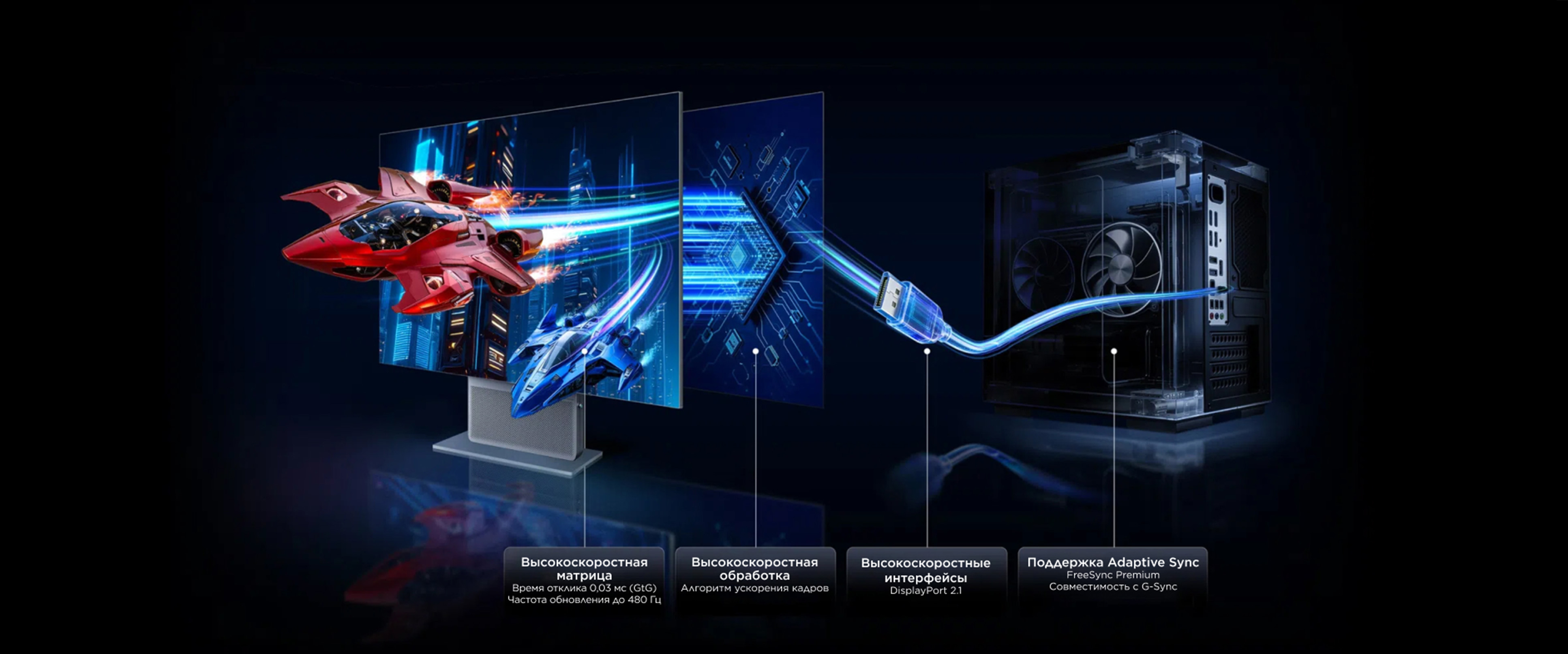 TCL 32X3A Monitor End-to-End Ultra-Low Latency