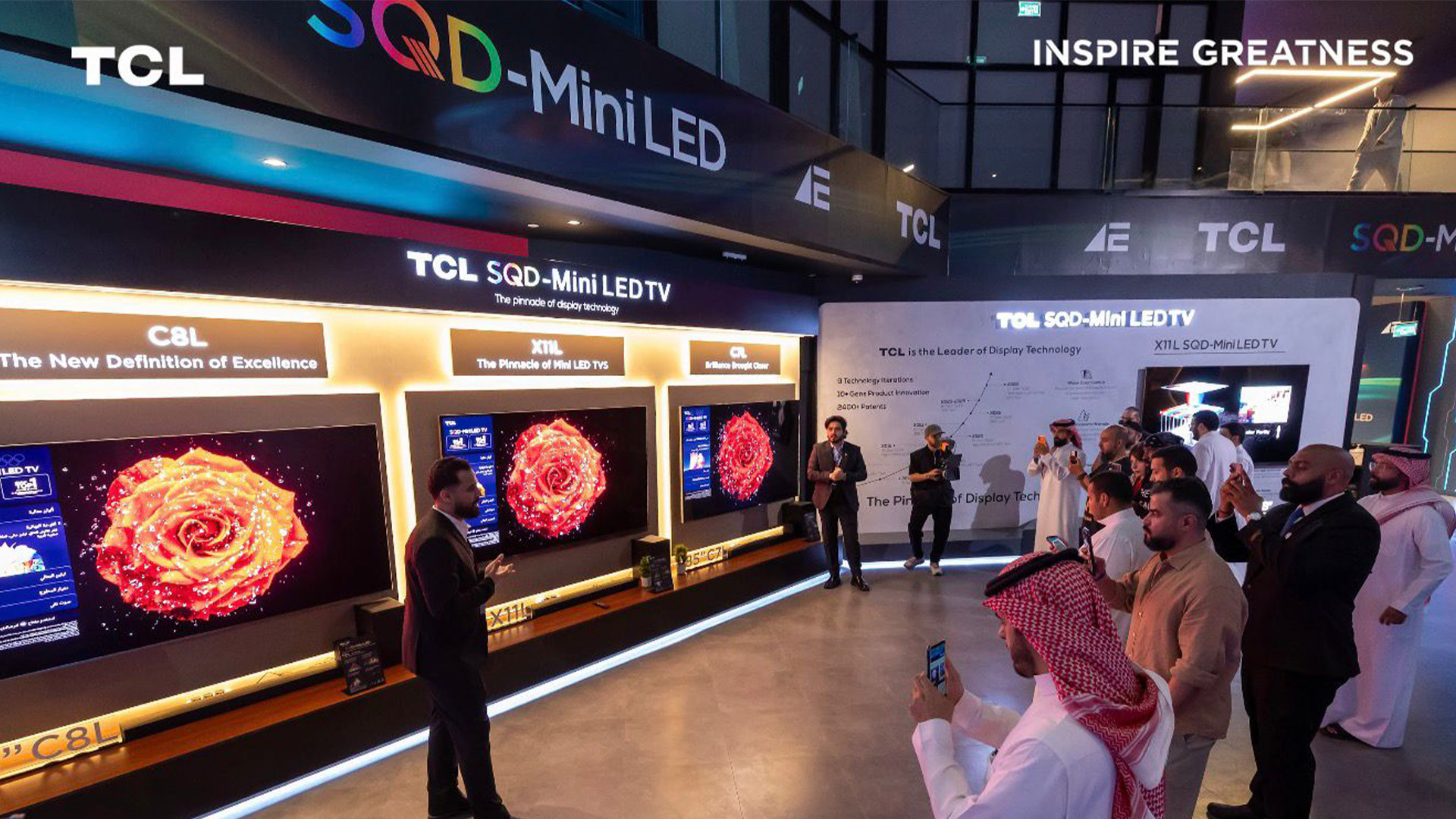 TCL تطلق مجموعة تلفزيونات SQD-Mini LED لعام 2026 في المملكة العربية السعودية، وتكشف النقاب عن طرازات C7L و C8L والطراز الرائد X11L