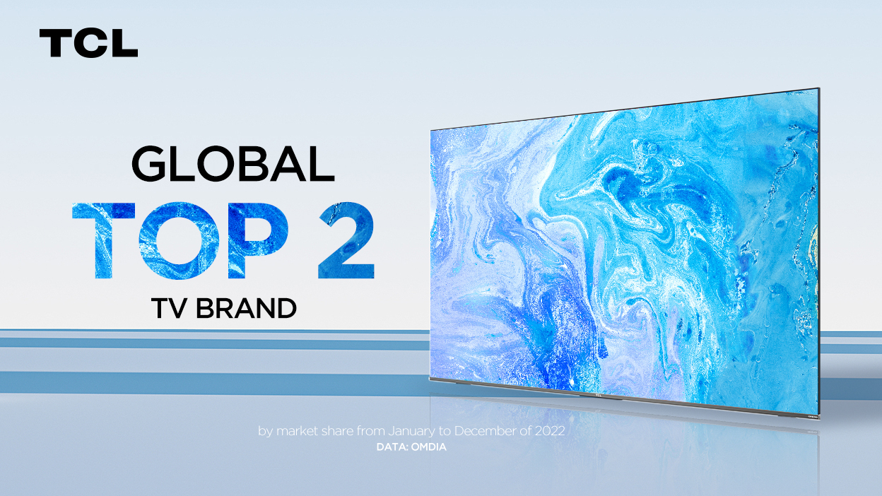 TCL Ranked Global Top 2 TV Brand According to OMDIA