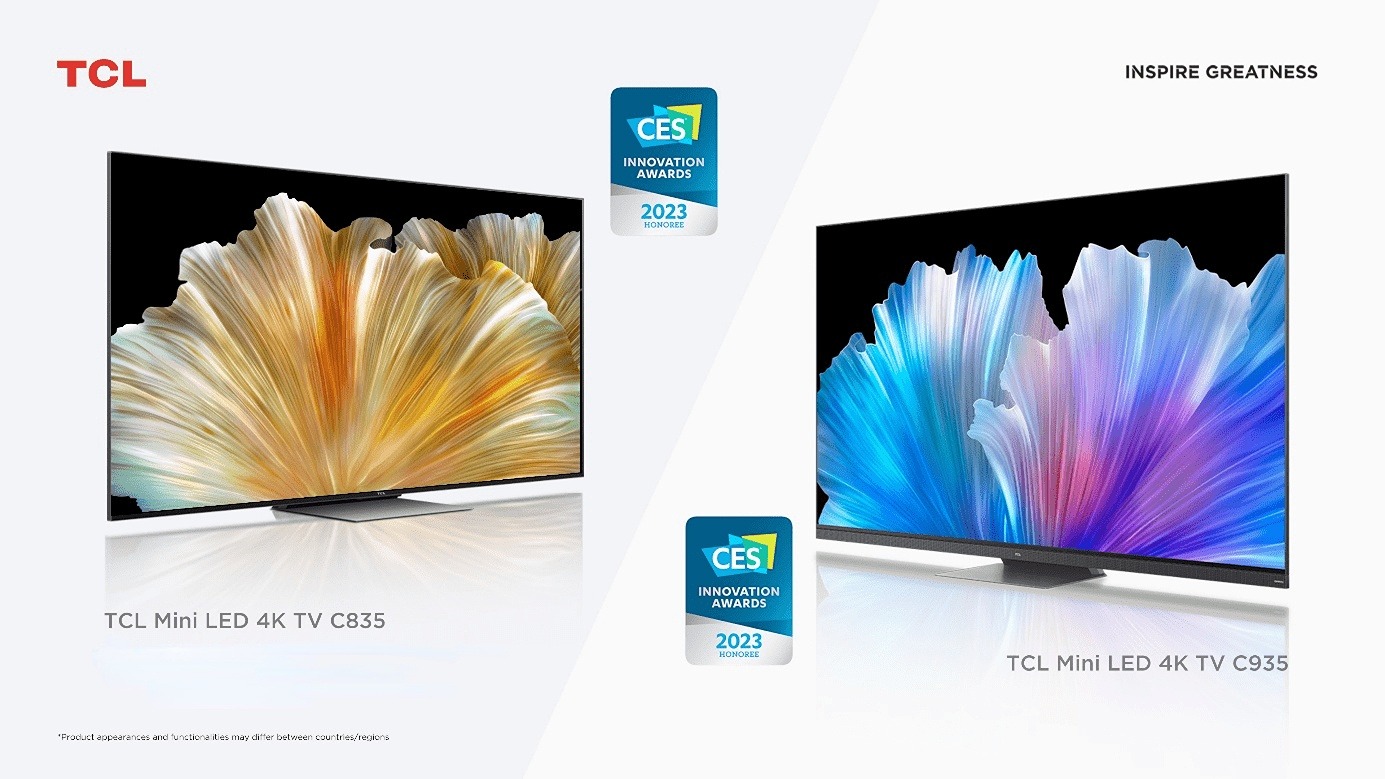  TCL Wins Two CES® 2023 Innovation Awards,  Reaffirming its Leadership in Display Technology