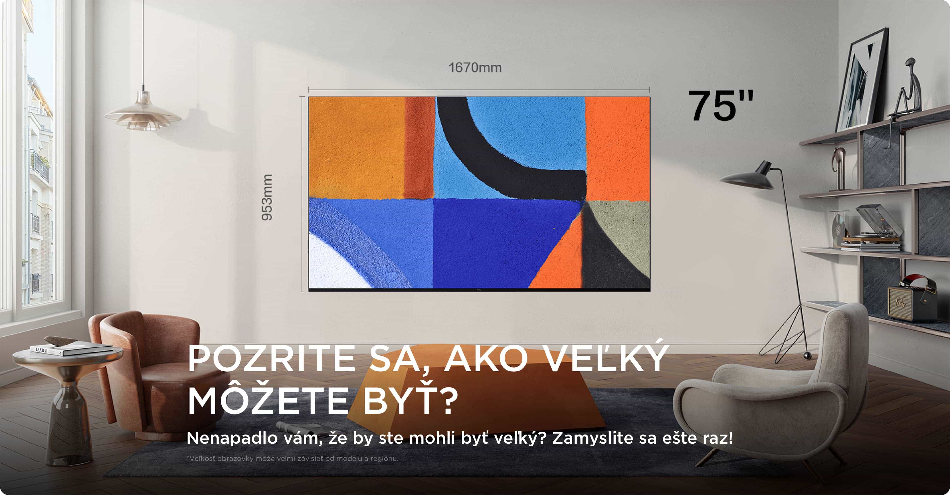 TCL Big TV Screen Size 