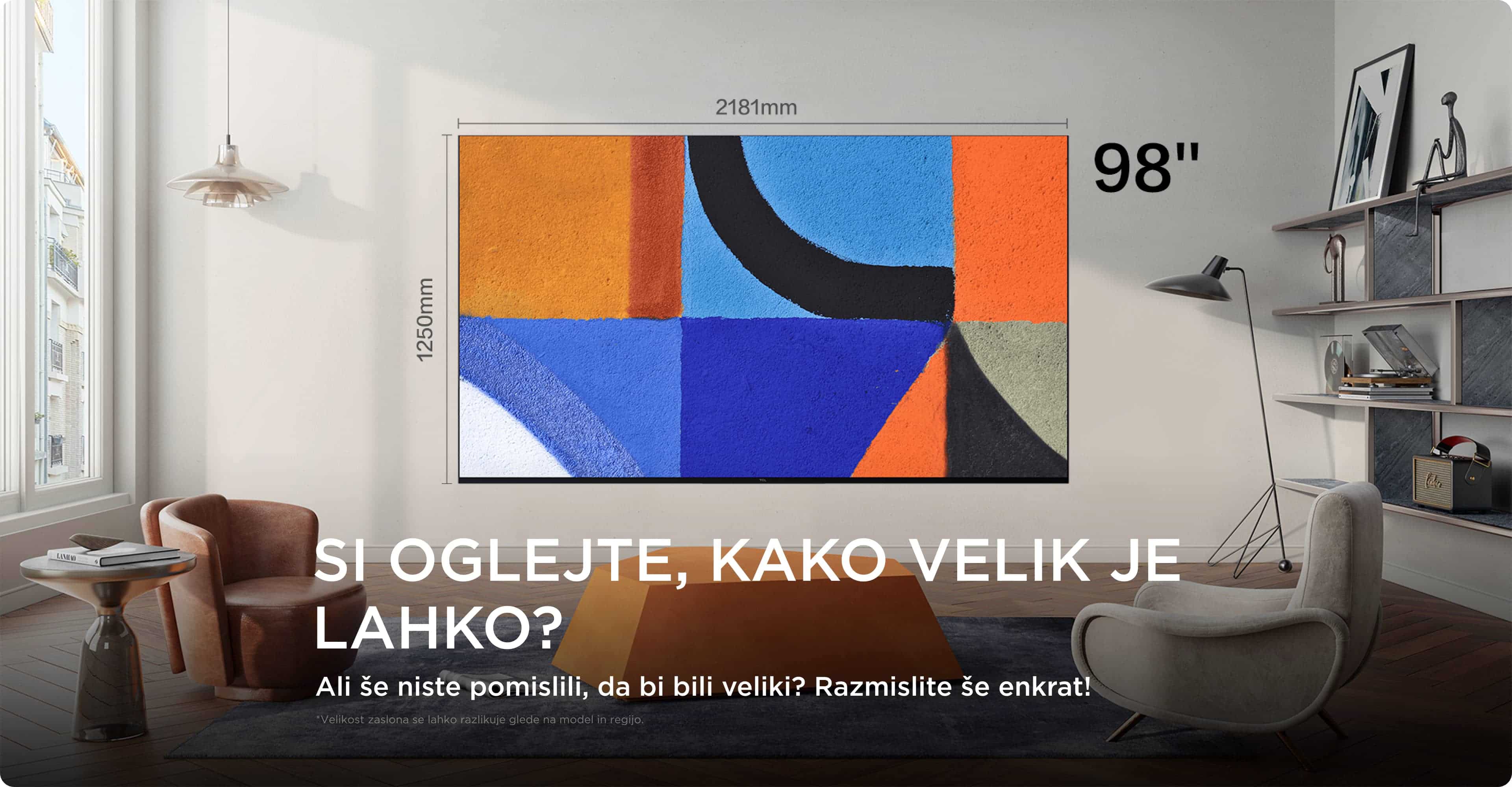 TCL Big TV Screen Size 