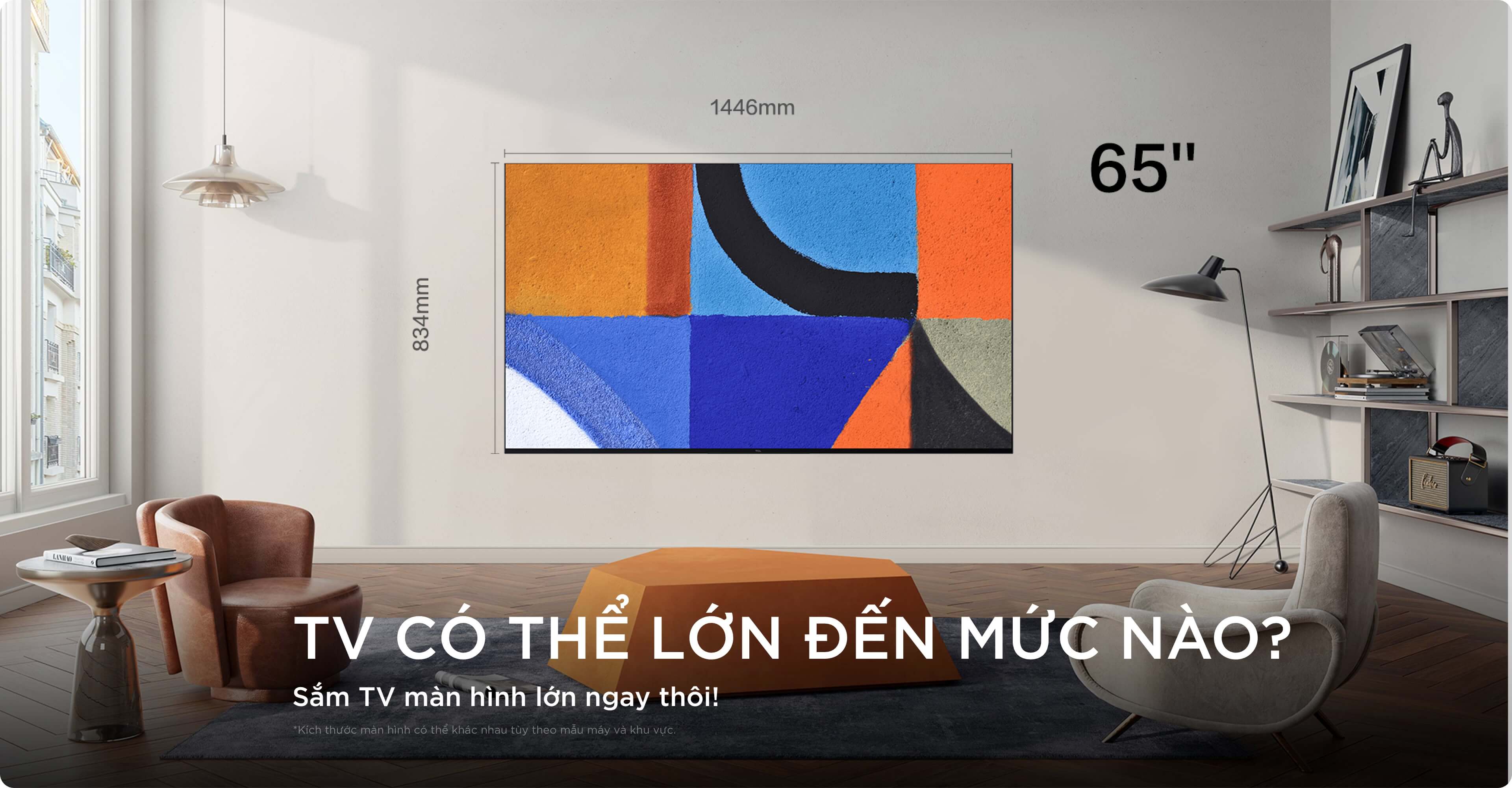 TCL Big TV Screen Size 