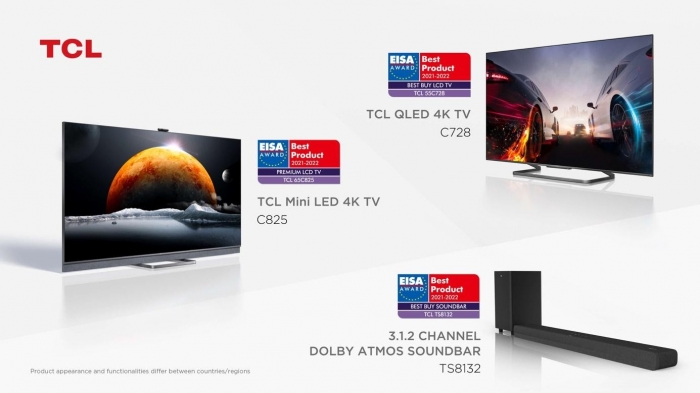 TCL Giành 3 giải thưởng quan trọng tại EISA 2021-2022