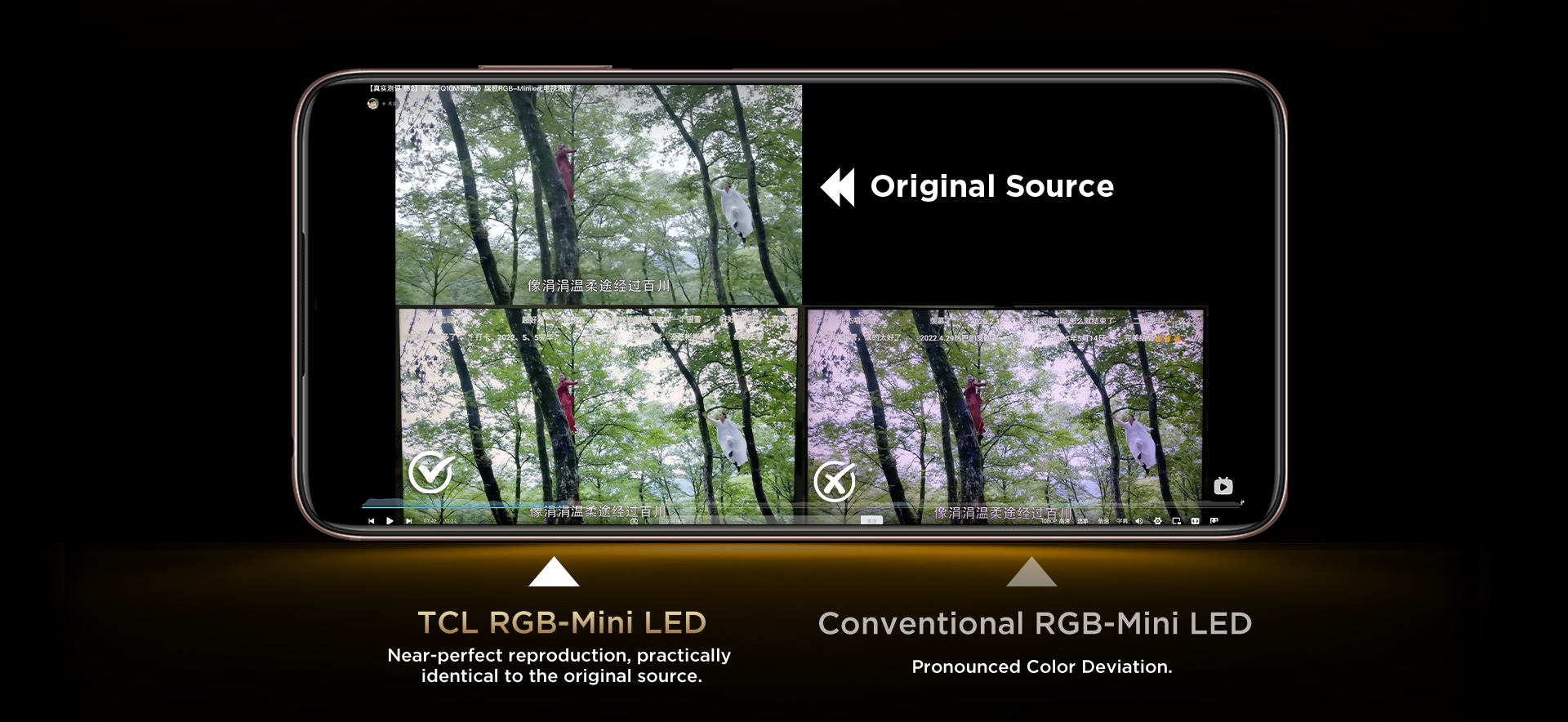 TCL RGB-Mini LED Vs Conventional 