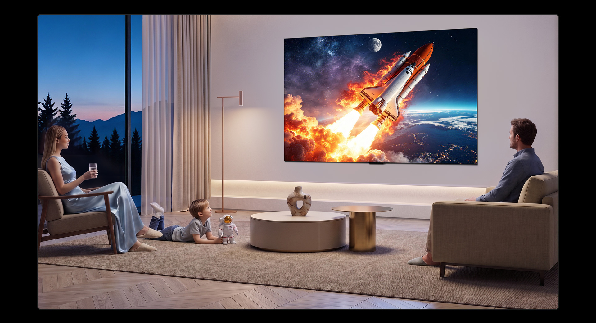 TCL Virtually Zero Border TV Ultra-wide Viewing Angle